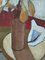 Foglie d'autunno, dipinto a olio, anni '50, con cornice, Immagine 12