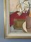 Foglie d'autunno, dipinto a olio, anni '50, con cornice, Immagine 8