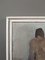 Desnudo en silla morada, años 50, pintura al óleo, con marco, Imagen 6