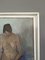 Desnudo en silla morada, años 50, pintura al óleo, con marco, Imagen 7