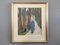 Paseo de perros, pintura al óleo, años 50, enmarcado, Imagen 1