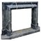 Art Deco Style Salvator Rosa Fireplace in Black Marble, 1890s 1
