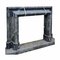 Art Deco Style Salvator Rosa Fireplace in Black Marble, 1890s 5