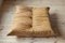 Pouf Togo en Cuir Marron Camel par Michel Ducaroy pour Ligne Roset 1