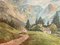 Mont Blanc Landscape, 1950s, Oil Painting, Framed 4