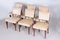 Art Deco Walnut Dining Chairs, France, 1920s, Set of 6 7