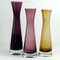 Glass Vases from Ingrid, Germany, 1970s, Set of 3 2