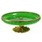 Green Opaline Glass Dish, France, 1950s 1
