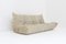 Vintage Togo Drei-Sitzer Sofa aus Beige Stoff von Michel Ducaroy für Ligne Roset, 1980er 13