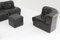 DS 11 Modular Sofa in Black Patchwork Leather from De Sede, 1970s, Set of 5 6