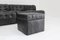 DS 11 Modular Sofa in Black Patchwork Leather from De Sede, 1970s, Set of 5 10