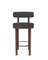 Collector Modern Moca Bar Chair in Safire 10 Fabric and Smoked Oak by Studio Rig 1