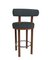 Moderner Collector Moca Bar Chair aus Safire 10 Stoff und Räuchereiche von Studio Rig 4