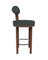 Moderner Collector Moca Bar Chair aus Safire 10 Stoff und Räuchereiche von Studio Rig 2