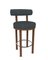 Collector Modern Moca Bar Chair in Safire 10 Fabric and Smoked Oak by Studio Rig 3