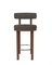 Collector Modern Moca Bar Chair in Safire 3 Fabric and Smoked Oak by Studio Rig 1