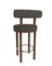 Collector Modern Moca Bar Chair in Safire 3 Fabric and Smoked Oak by Studio Rig 4
