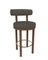 Collector Modern Moca Bar Chair in Safire 3 Fabric and Smoked Oak by Studio Rig 3