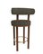 Collector Modern Moca Bar Chair in Safire 1 Fabric and Smoked Oak by Studio Rig 4