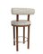 Collector Modern Moca Bar Chair in Graphite Ivory Fabric and Smoked Oak by Studio Rig 4