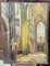Interior of a Cathedral Church, 1920s, Oil on Cardboard 1