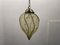 Wrought Iron Murano Glass Pendant Light, 1950s 5