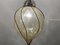 Wrought Iron Murano Glass Pendant Light, 1950s 9