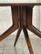 Oval Dining Table in Beech Wood and Glass, 1950s 20