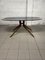 Oval Dining Table in Beech Wood and Glass, 1950s 12