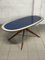 Oval Dining Table in Beech Wood and Glass, 1950s 13