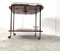 Italian Lacquered Goatskin / Parchment Serving Bar Cart attributed to Aldo Tura, 1960s 2