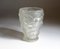 Art Deco Vase in Frosted Molded Pressed Glass, 1930s 9