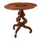 Biscuit-Shaped Table in Bois De Rose in Ebonized Wood & Bronze, 1900s 1