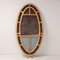 Italienischer Vintage Spiegel mit Glas & Holz, 1950er 12