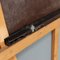 Italienischer Vintage Spiegel mit Glas & Holz, 1950er 13