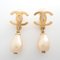 Coco Mark Imitation Pearl Drop Earrings from Chanel, Set of 2 1