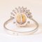 Vintage 14k White Gold White Pearl & Diamond Daisy Ring, 1960s 5