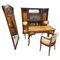 French Art Nouveau Living Room Set by Louis Chambry, 1900s, Set of 6 1