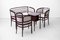 Secessionist Seating Group by Gustav Siegel for Jacob & Josef Kohn, Vienna, 1902, Set of 3 1