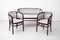 Secessionist Seating Group by Gustav Siegel for Jacob & Josef Kohn, Vienna, 1902, Set of 3 6