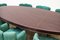 Vintage Handcrafted Leather Table, 2010s, Image 3