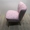 Mid-Century Pink Cocktail Chair with Wooden Legs, Image 9