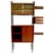 Terra Cielo Modular Bookcase in Mahogany Veneer, Italy, 1960s, Image 4