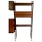 Terra Cielo Modular Bookcase in Mahogany Veneer, Italy, 1960s, Image 5