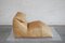 Chaise Longue Le Bambole Vintage en Cuir Neck par Mario Bellini pour B&B Italia 3