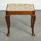 Piano Dressing Table Stool with Flower Stitchwork with Queen Anne Legs 2