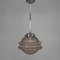 Art Deco Hanging Lamp with Ufo-Shaped Glass Globe, 1930s 10
