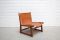 Mid-Century Cognac Leather Hunting Chairs, Set of 2 1