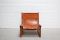 Mid-Century Cognac Leather Hunting Chairs, Set of 2 5