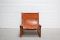 Mid-Century Cognac Leather Hunting Chairs, Set of 2, Image 5